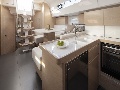 Galley and saloon
