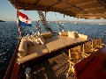 On stern deck