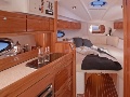 Galley and saloon