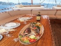 Dining on stern deck