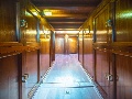 Hallway between the cabins