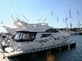 Fairline Phantom 46 in the marina