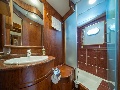 Bathroom in double bed cabin