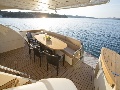 Dining and relaxing zone on the stern deck