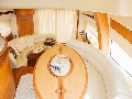 Lounge and dining area in the saloon