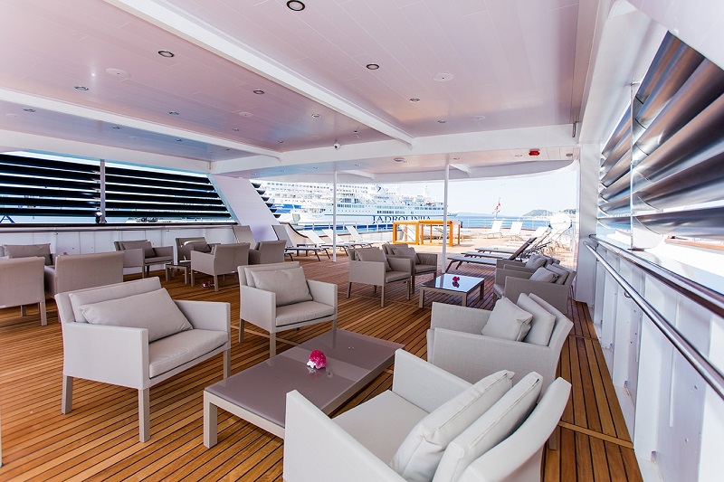 Lounge area at upper deck