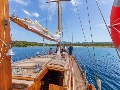 Relaxing on deck