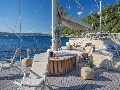 Sun lounges at the sun deck