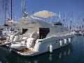 Azimut 46 in the marina