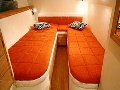 Twin bed in third cabin