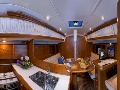 Galley and saloon