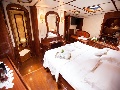 Master cabin on the yacht