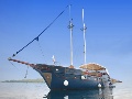 At sea