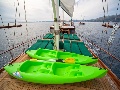 Sun deck and kayaks
