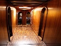 Hallway between the cabins