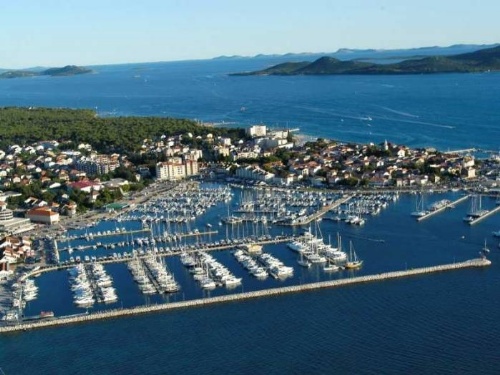 Bird view of marina Kornati