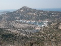 Vineyards and hills round marina