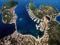 Looking down on Rogoznica and marina Frapa