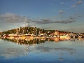 Blick auf die Marina vom Zentrum von Rogoznica