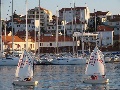 Look at the marina from the Trogir centre