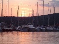 Boats on piers in Vinisce