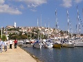 Boat at docks in marina Vrsar