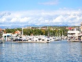 View at the marina from the old town Zadar