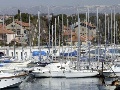 Boats on dock in marina Tankerkomerc