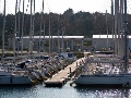 Boats moored in marina Funtana