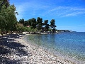 Spiaggia davanti alla villa