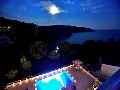 Night view at the pool
