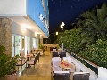 Terrace at night