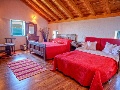 Red master bedroom