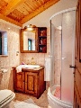 Bathroom in gold bed room