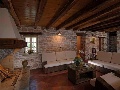 Living room with fire place