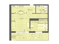 Layout - apartment 1/2+2