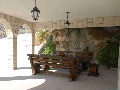 Outside dining area