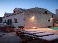 Apartments Vicko with pool at night
