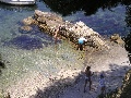 Spiaggia davanti all'albergo