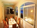 Dining area at night