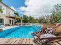 Sun lounges at the pool