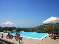 Pool with sun lounges