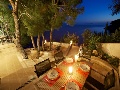Outdoor dining in the evening