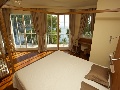 Double bed in the master bedroom