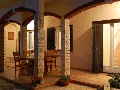 Outdoor dining at night