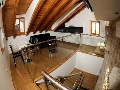 Living room and kitchen