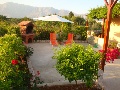 Outdoor area with fire place