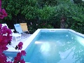 Sun lounges at the pool