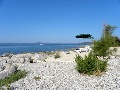 Beach in front of the villas