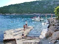 Rocky beach at 100 m distance from the villa